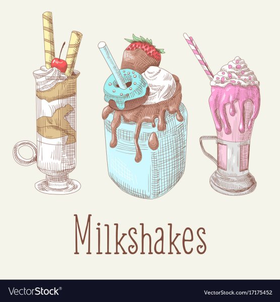 Милкшейк для срисовки