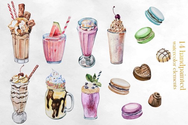 Рисунки для срисовки напитки