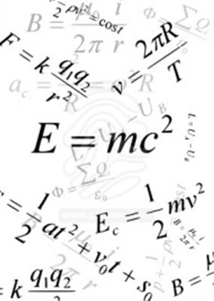 Формулы по физике на белом фоне