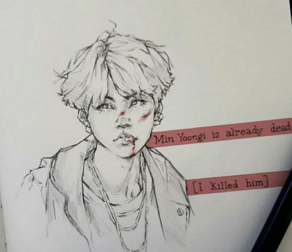 Рисунки Юнги из БТС