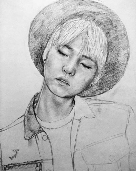 Скетчи BTS suga