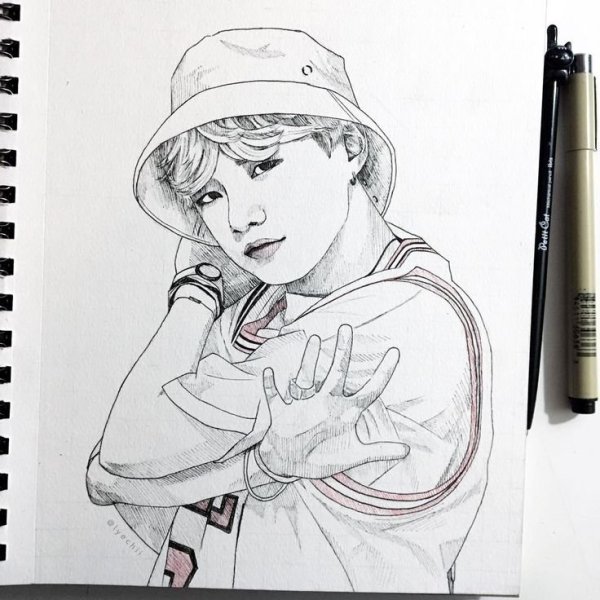 Рисунки БТС мин Юнги