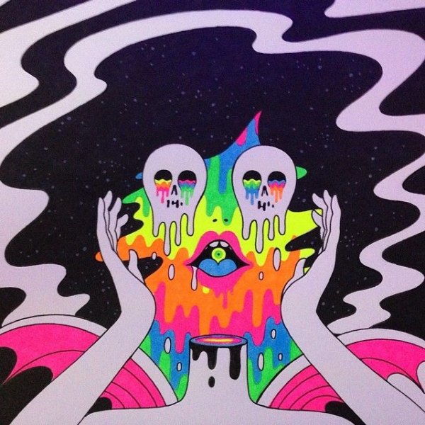 Хиппи живопись глаза