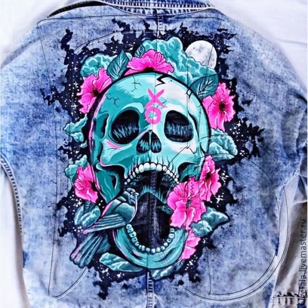 Мотошлем череп