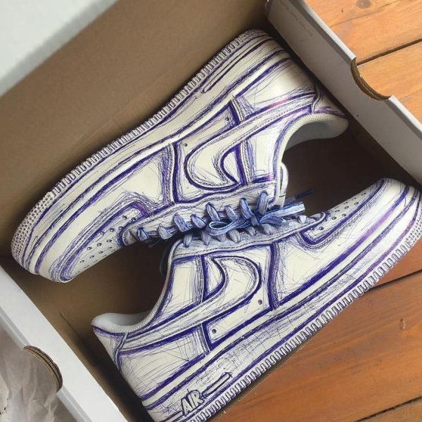 Nike Air Force 1 раскрасить