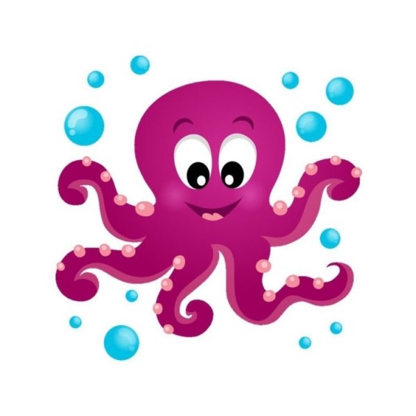 Веселый осьминог