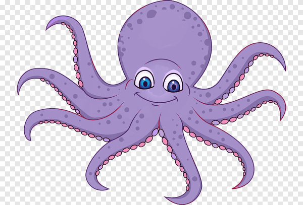 Рисунок осьминога для срисовки