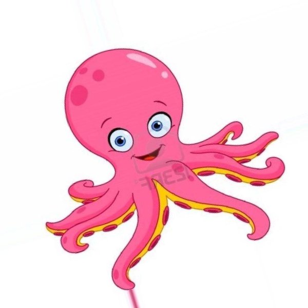 Осьминог мультяшный