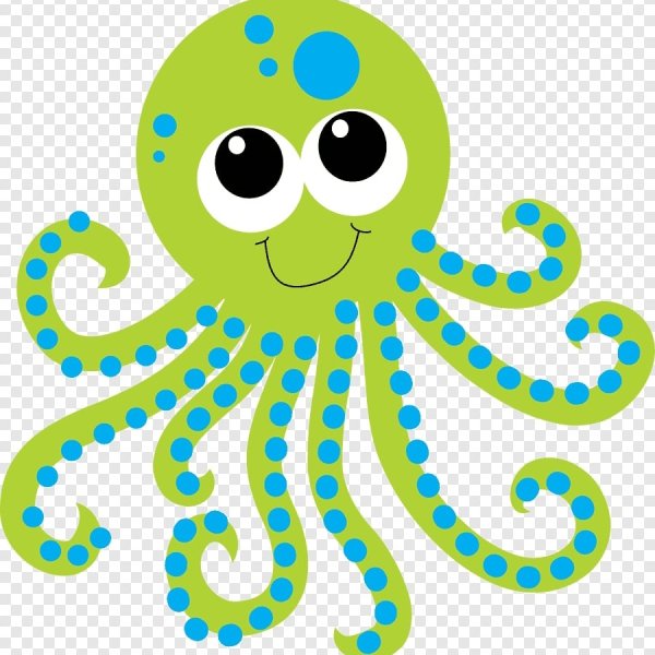 Осьминог картинка для детей