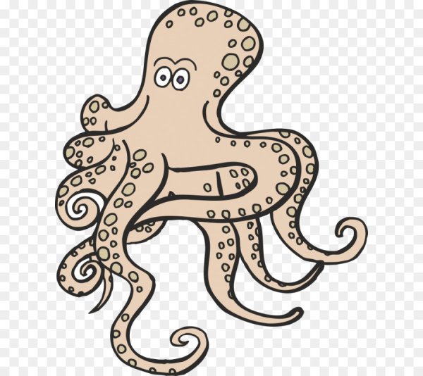 Осьминог рисунок