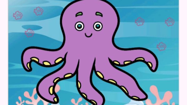 Осьминог в паинте