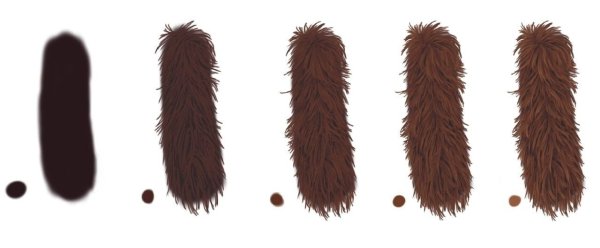 Как рисовать шерсть