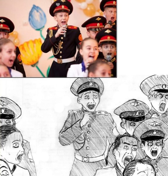 Кадеты карикатура