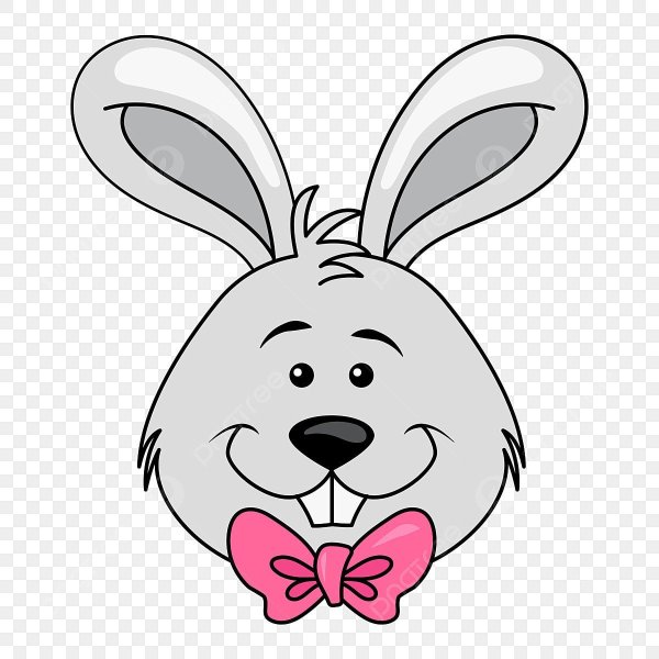 Маска зайчика на голову