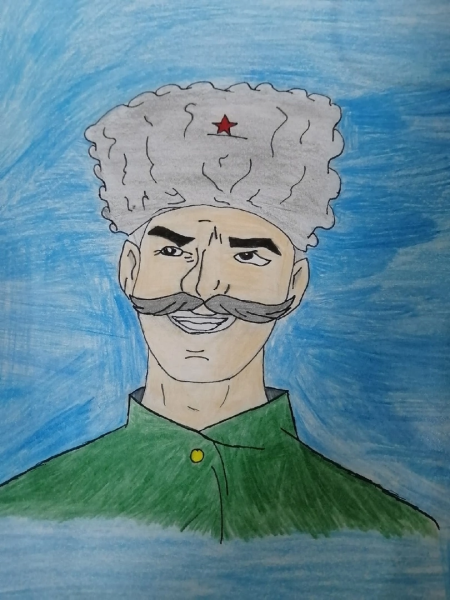 Дети рисуют Чапаева