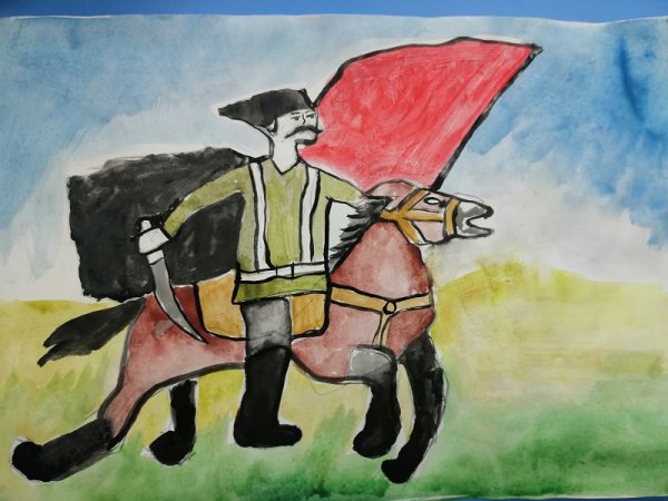 Чапаев как нарисовать