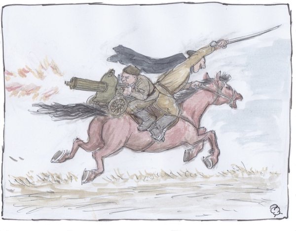 Василий Иванович Чапаев на коне