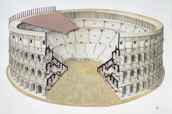 Колизей в Риме рисунок