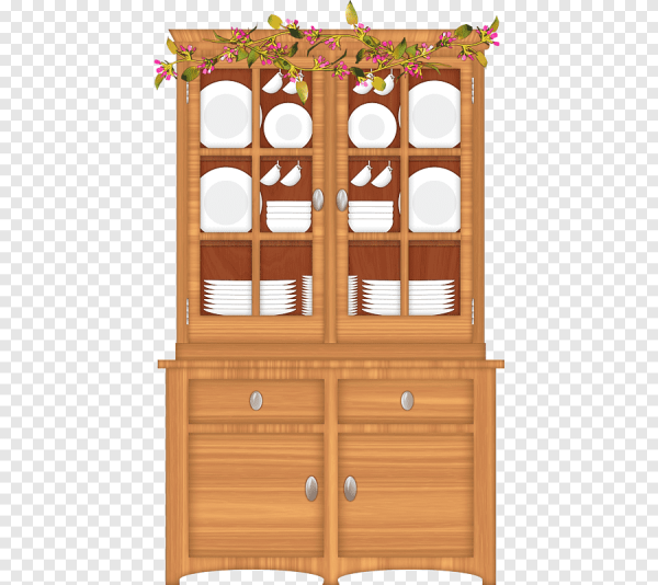 Буфет с посудой мультяшный