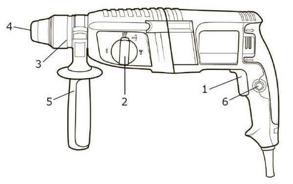 Перфоратор сетевой vector rh26091v