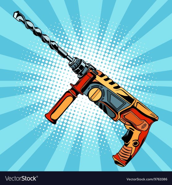 Перфоратор нарисованный