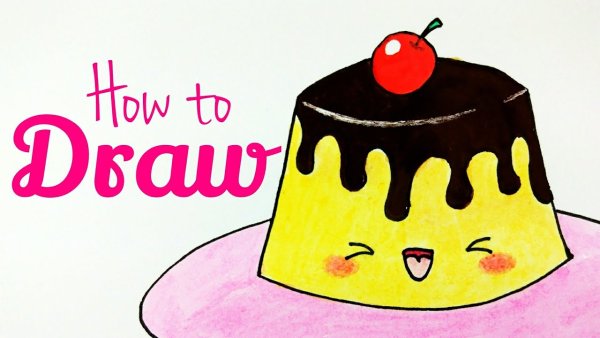 Пудинг на прозрачном фоне