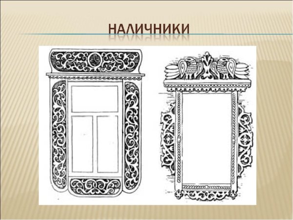 Раскраска наличники на окна в деревянном доме