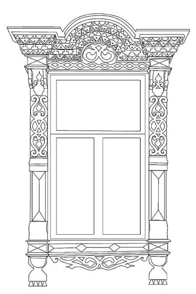 Трафареты наличников