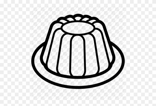 Пудинг на белом фоне