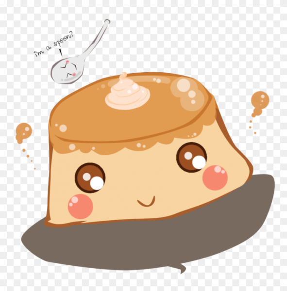 Пудинг на прозрачном фоне