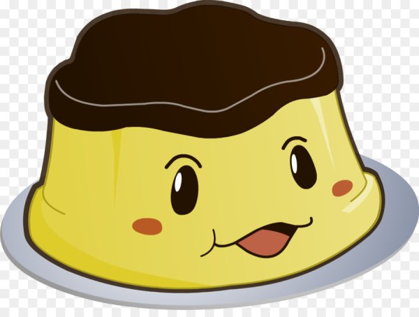 Пудинг на прозрачном фоне