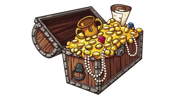 Сундук с сокровищами вектор