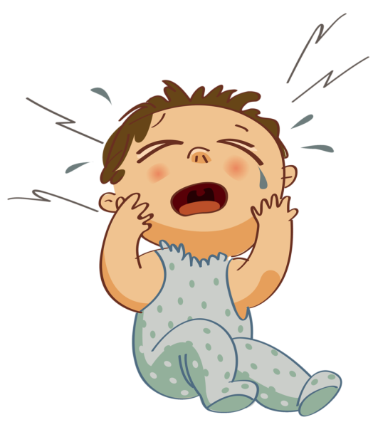 Плачущий ребенок мультяшный