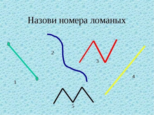 Рисунок из ломаных линий