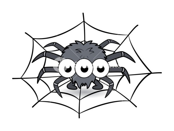 Милый паучок рисунок