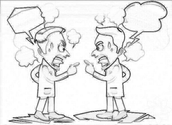 Рисунок на тему спор