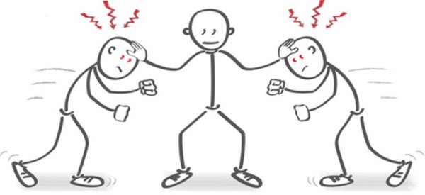 Конфликт в организации иллюстрация