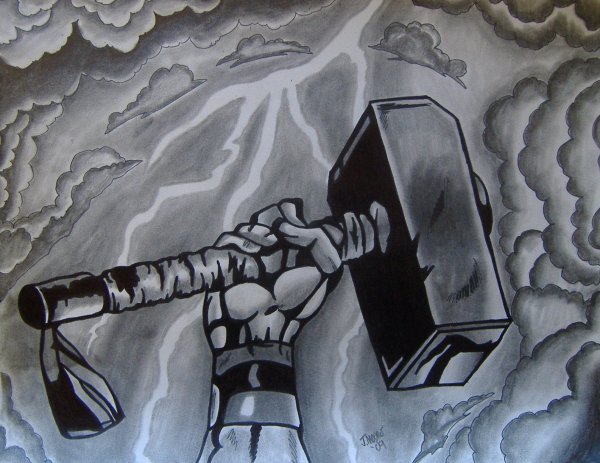 Молот тора без фона