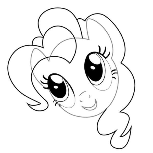Пони Пинки Пай рисунок карандашом
