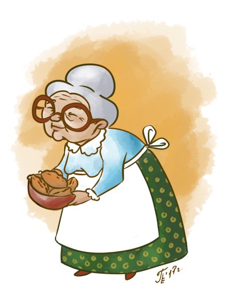 Бабушка рисунок