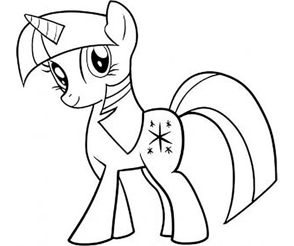 Раскраски my little Pony Искорка