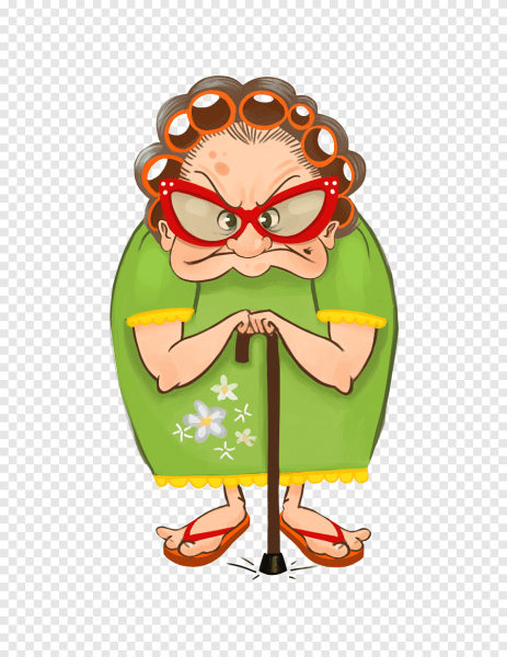 Старушка мультяшная