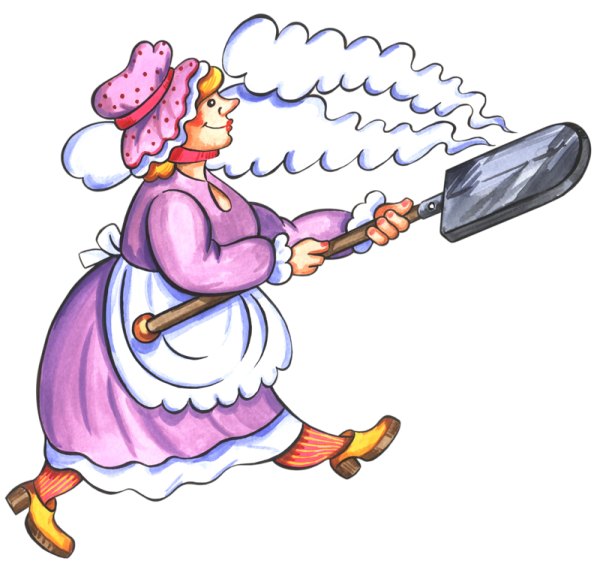 Старушка на прозрачном фоне