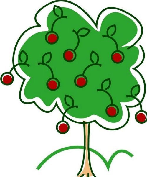 Дерево вишня для детей