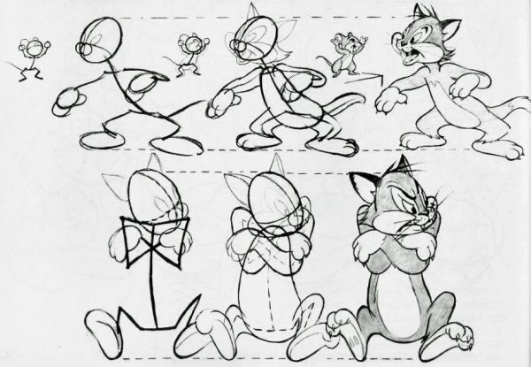 Рисование мультипликационных персонажей