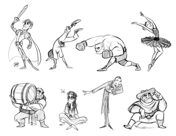 Зарисовки персонажей