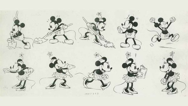 Раскадровки Диснея Микки