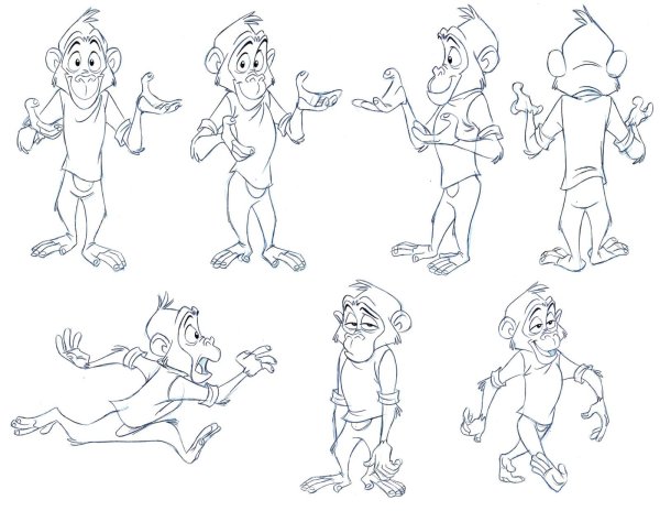 Эскизы персонажей