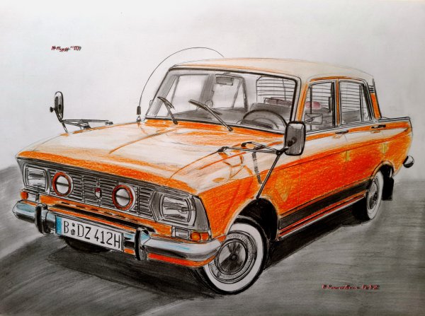 Рисовать Москвич 2140