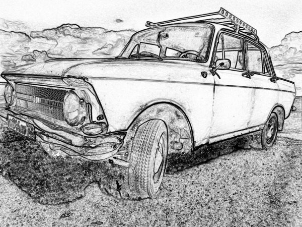 Москвич 2137 рисунок